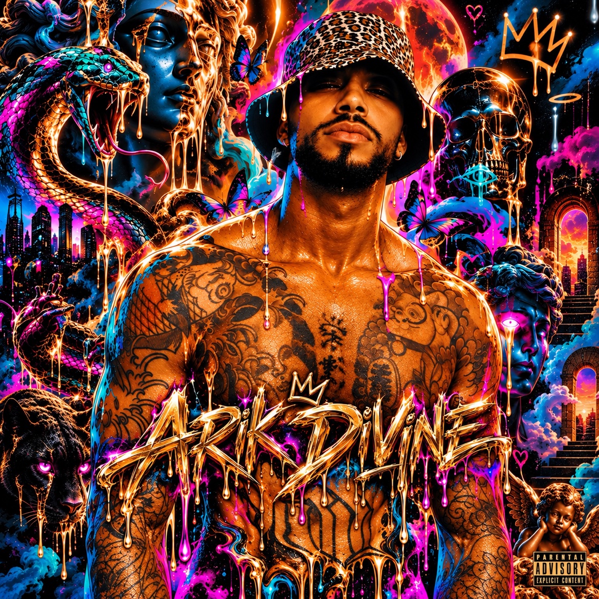 ARIK DIVINE — gold drip artwork