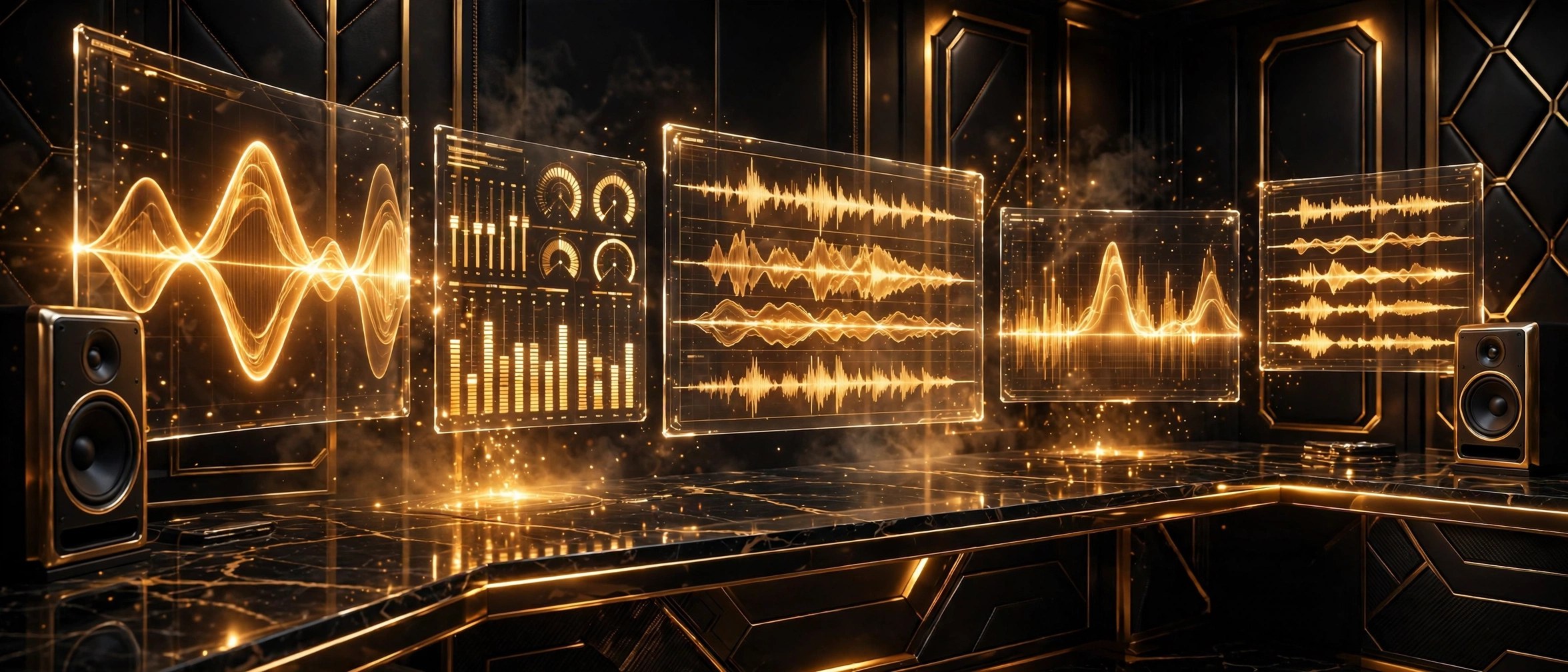Golden digital audio workspace